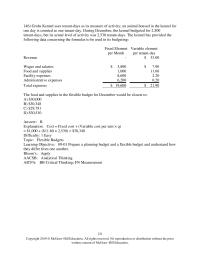 Accounting Chapter 9 A explanation Cost Fixed Cost Variable Cost Per