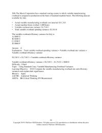 Accounting Chapter 10 What The Materials Price Variance For The