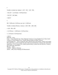 Accounting Chapter 10 Compute the direct labor rate and efficiency variances