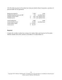 Accounting Chapter 10 Overhead Variances learning Objective 1003 Compute The Variable