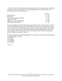Accounting Chapter 12 Variable Selling And Administrative Costs This Special