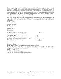 Accounting Chapter 12 Boney Corporation Processes Sugar Beets That Purchases