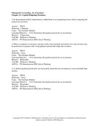 Accounting Chapter 13 How Would Decrease The Expected Salvage Value