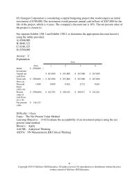 Accounting Chapter 13 Goergen Corporation is considering a capital budgeting project