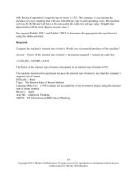 Accounting Chapter 13 Boxton Corporation’s required rate of return is 12%