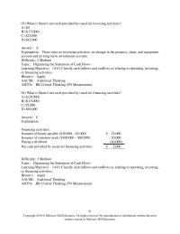 Accounting Chapter 14 &nbsp;What is Stone’s net cash provided by (used in) investing