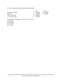 Accounting Chapter 15 Louie Corporation has provided the following data
