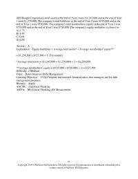 Accounting Chapter 15 D explanation Return Equity Net Income Average Stockholders