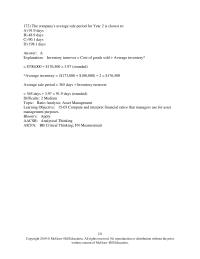 Accounting Chapter 15 Education182 The Company’s Average Collection Period For