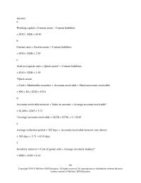 Accounting Chapter 15 Year 2b What The Company’s Current Ratio