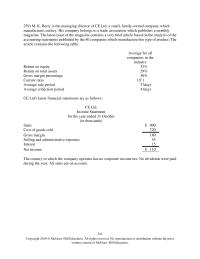 Accounting Chapter 15 Average Total Assets Average Stockholders Equity 1416000