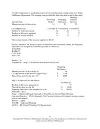 Accounting Chapter 7a A Microsoft Excel Approach to Time-Driven Activity-Based&nbsp;