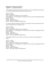 Accounting Appendix N Use the High low Method Estimate The Variable And