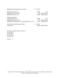 Accounting Chapter 10a Maertz Corporation applies manufacturing overhead to products&nbsp;