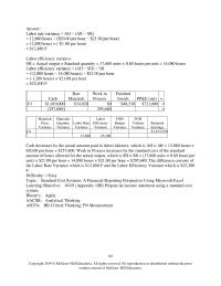 Accounting Chapter 10b work in finished cash raw materials process goods