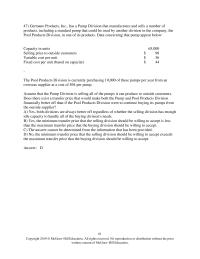 Accounting Chapter 11a Division That Manufactures And Sells Number Of products