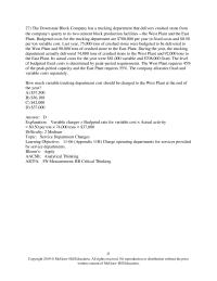 Accounting Chapter 11b Spending Variance Actual Cost Incurred Charges