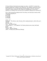 Accounting Chapter 12a Xp30from Value based Pricing Standpoint What Xp30s Economic