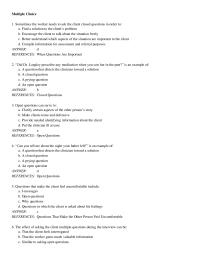 Counseling Chapter 9 Those Which There Clearly One Correct Answer
