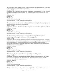 Chapter 4 Organization charts show the division of work throughout