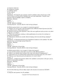 Chapter 7 Which question below is an example of a situational question