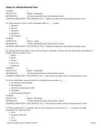 Chapter 16 Outline Four Methods For Detoxifying Hazardous Wastes 84