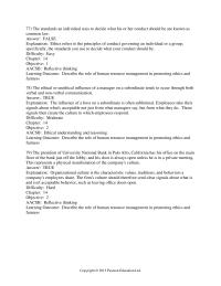 Chapter 14 The standards an individual uses to decide what his