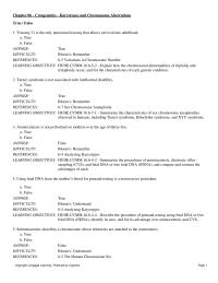 Chapter 6 The most common type of polyploidy in humans is