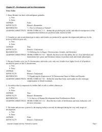 Chapter 7 Survey Human Development From Fertilization Birth learning