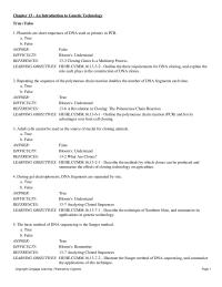 Chapter 13 Understand references 136 Revolution Cloning The Polymerase