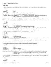 Chapter 14 Cells Treat Disease learning Objectives&nbsp;