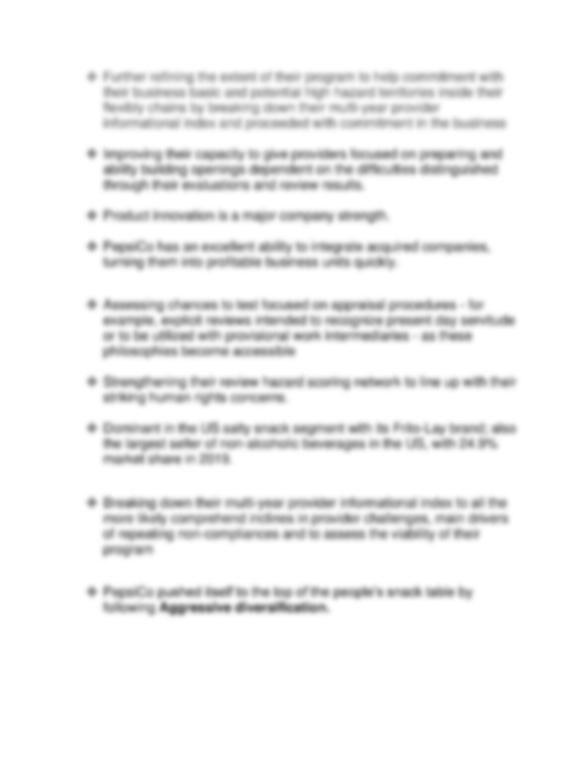 Pepsico multibusiness assessment Online Studying Solution