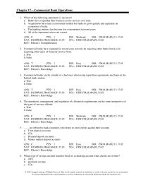 Chapter 17 The intent of federal funds transactions is