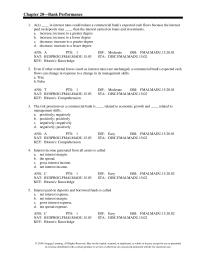 Chapter 20 For a given level of return on assets, a bank with a