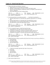 Chapter 23 Shares of open-end mutual funds are purchased and sold