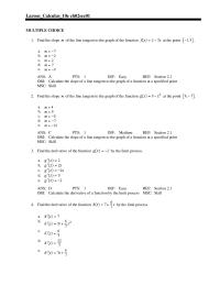 Chapter 2 Find the derivative of the function by the limit process