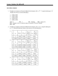 Chapter 3 Round all numerical values in your answer to four