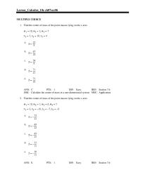 Chapter 7 Find the center of mass of the point masses lying&nbsp;