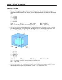 Chapter 7 The area of the top side of a piece of sheet metal is 9 square