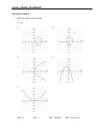 Chapter 10 Classify the graph of the equation as a circle, a parabola