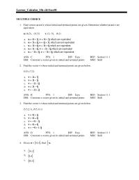 Chapter 11 Find vectors u and v whose initial and terminal points
