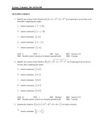 Chapter 13 List the critical points of a function for which&nbsp;