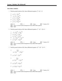 Chapter 16 Skill 12 Find The Particular Solution The Linear