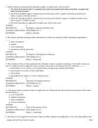 Chapter 15 Constitution Claim Which Statement About The Inmates