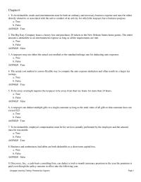 Accounting Chapter 6 Saul Rents From Him Saul Advances The