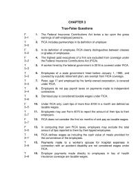 Chapter 3 1 The Employees Liability For The Fica Taxes