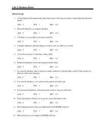 Physics Unit J Software Designed Manage Database Data Ans Pts