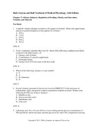 Chapter 7 Which of the following vitamins is water soluble?