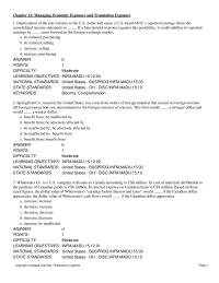 Chapter 12 Which of the following is an example of economic exposure