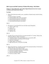 Chapter 21 Which of the following will elevate the plateau of the cardiac